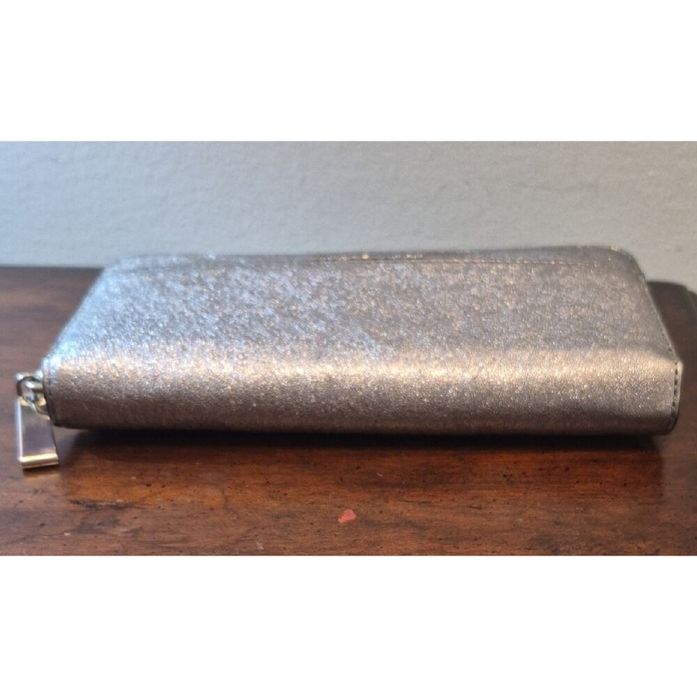 Michael Kors Metallic Silver Zip Wallet - Picture 5 of 14